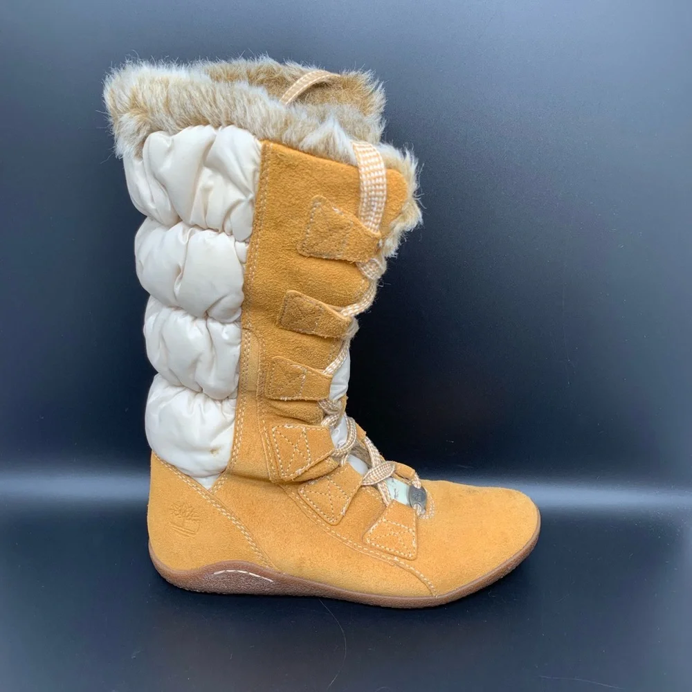 Timberland‎ Parkin Puffer Suede Boots Women’s Sz 6 - Picture 5 of 10